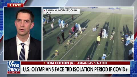 Sen. Tom Cotton says the IOC is "full of stooges ... just like the World Health Organization."