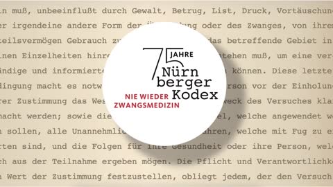 Return to Nuremberg Code 75 years