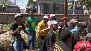 A group of about 40 PAC supporters are gathering at the Brackenfell Train station