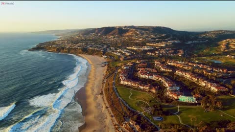 Epic California Beach Drone Aerial 4K Footage - Dana Point, CA