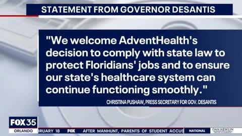Florida Suspends Mandatory Vaccination For Healthcare Workers