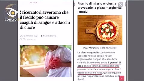 MAZZUCCO, LA PIZZA CAUSA MIOCARDITE - CONTROTV 10.12.2021