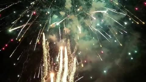 Huge firework show!