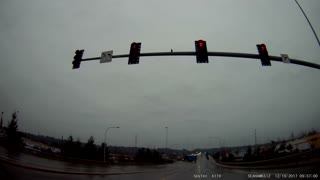 almost hit by red light runner