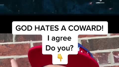 GOD HATES A COWARD! Do you agree? #god #inspiration #strength #motivation #faith #shorts