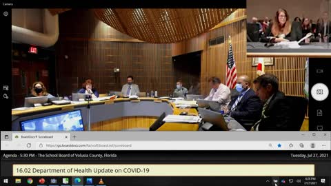 Volusia County School Board Jamie Haynes Questions Patricia Boswell Florida Department of Health