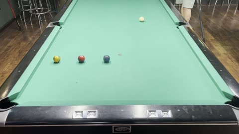 5 Balls 1 Pocket position 1 cushion