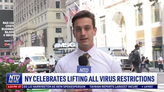 New York Celebrates Lifting All Virus Restrictions