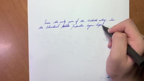 Fluent English Handwriting