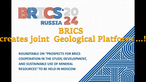 BRICS countries creates joint Geological Platform ...!