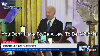 Biden - I Am A Zionist, I Love Bibi Netanyahu