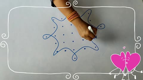 7x5x1 dots Simple Rangoli designs | Learn easy Rangoli designs | 2 Designs |SVS Channel