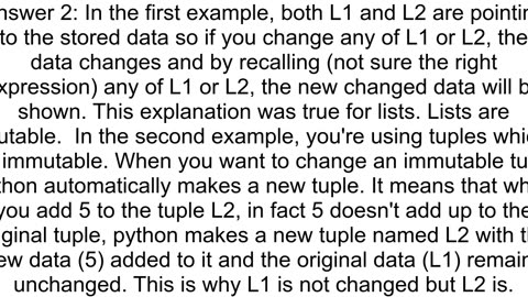 LIST and TUPLE assignment operation