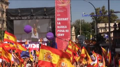 Más de 1 millón de catalanes claman contra el separatismo "racista" en Barcelona