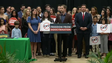 Governor DeSantis signs anti-CRT legislation putting an end to corporate and educational indoctrination in Florida.