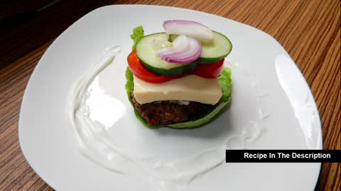 Keto Recipes - Cheeseburger Lettuce Wrap