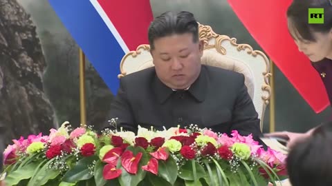 The moment Putin and Kim Jong-un sign the Comprehensive Strategic Partnership Agreement