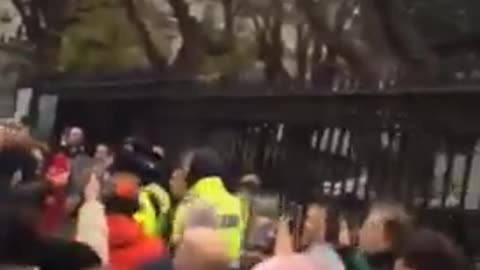 GARDA RUN OFF STREETS BY PROTESTORS IN IRELAND