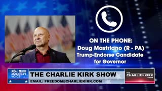 Doug Mastriano joins joins Charlie Kirk to discuss pro-lifer Mark Houck getting stormed by 30 armed FBI agents while at home with his wife and 7 children