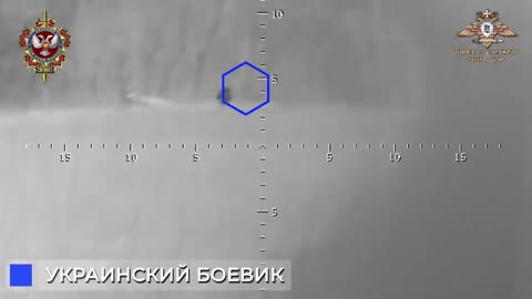 A sniper pair using thermal imaging scopes detected and hit a Ukrainian serviceman at night.