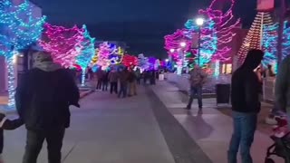 Christmas lights Downtown Caldwell!!