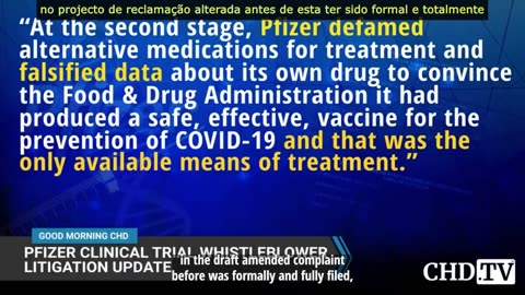 Advogado do denunciante do ensaio clínico da Pfizer: 'Não é um produto eficaz...