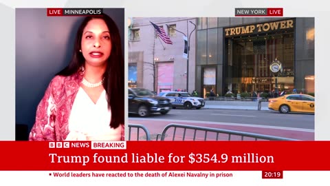 Trump ordered to pay more than $350m in New York fraud case
