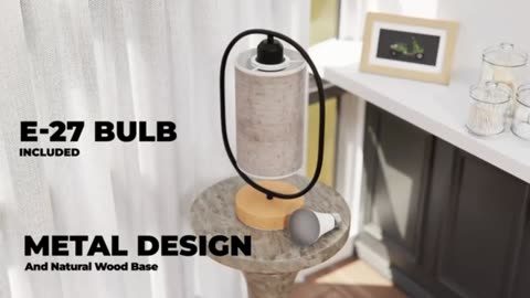 Decor & More - Bedside LED Lamp | Bed Lamps For Bedroom With On/Off Button | Table Lamps For Home