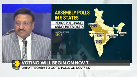 [2023-10-09] Assembly Election 2023: EC announces poll schedule for 5 states, ...
