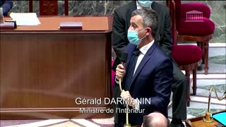 Cannabis joint held aloft in French parliament