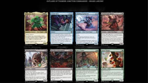 Thunder Junctions leaks for the Commander decks and they are sweet