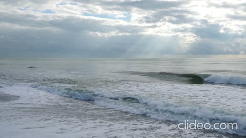 Nature sounds surf and seagulls