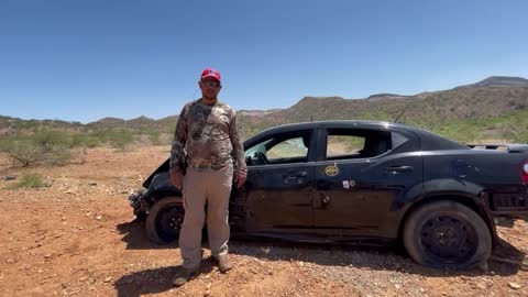 Luis Pozzolo Shows Car Shot Up By Cartel On Arizona Border