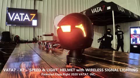 VATA7-X7-WIRELESS LED HELMET