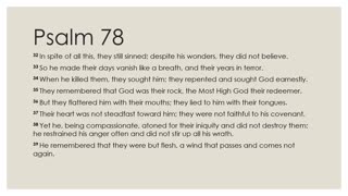 Psalm 78:32-55 Devotion