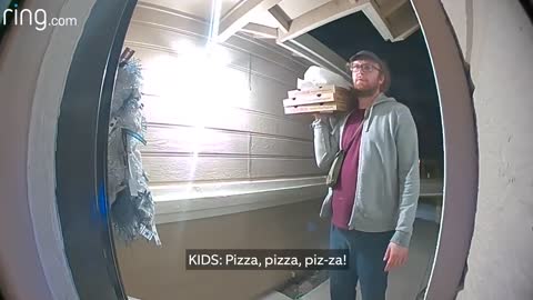 Funny Moments On Video Delivery Guy Captured On Doorbell Video Dancing