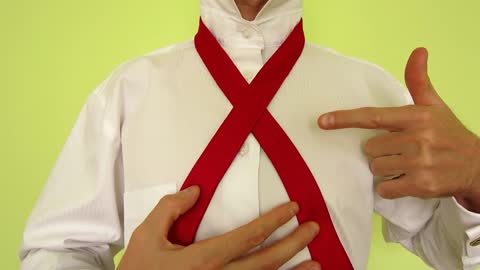 How to tie a tie step by step tutorial.