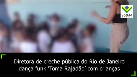 Crianças dançam funk 'Toma Rajadão' e diretora de creche pública é afastada