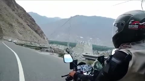 Bike riding on 8th wonder of the world KKH