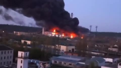 Trypilska TPP is burning after Russian airstrikes