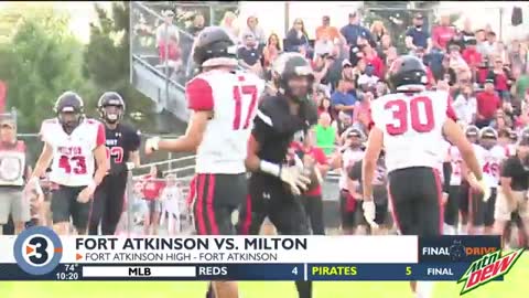 Fort Atkinson defeats Milton 20-14