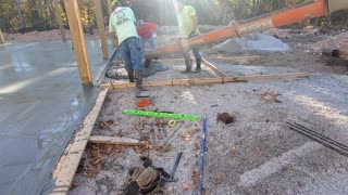 Pole Barn Construction - Concrete Pad Poured!