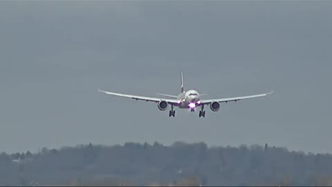 HEAVY CROSSWIND #Heathrow #Airport #Landing