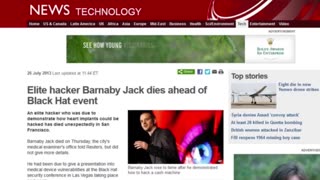 🪦💐The Death of Barnaby Jack❓