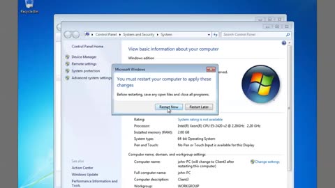 Windows 7 setup and configuration