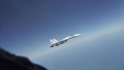 Unsafe, unprofessional intercept of US bomber by Russian Su-27 aircraft over the Black Sea