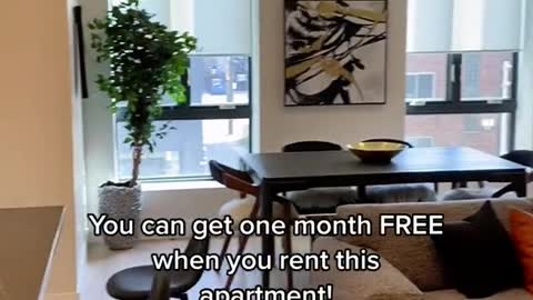 You can get one month FREE when you rent this apartment!