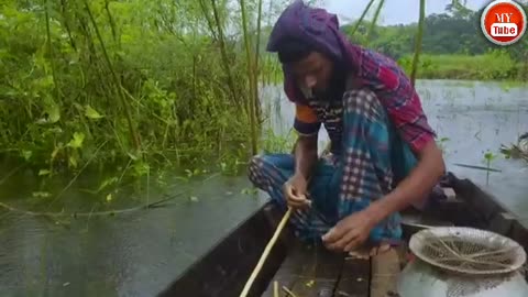 wow amazing fishing! a fisherman skill catch fish unique fish 🐟🐟