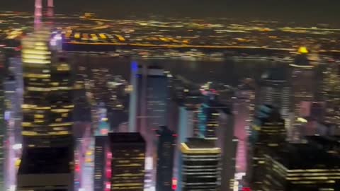 Night view of New York City