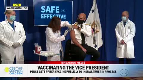 Vice President Mike Pence receives COVID-19 vaccine on live television